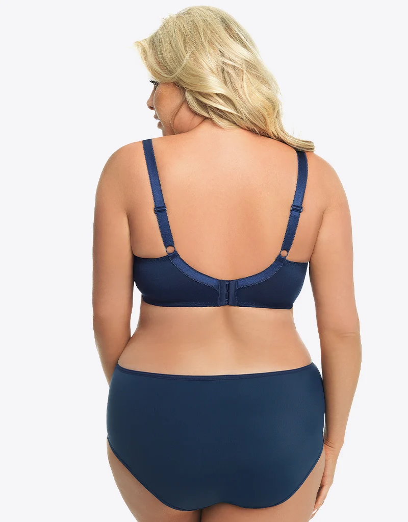 Gorsenia Dakota Balconette Bra Navy Blue