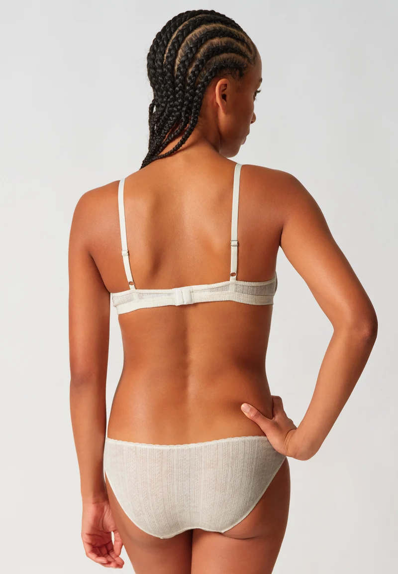 Ajouré Padded triangle bra | dune flowers 087379-08A135
