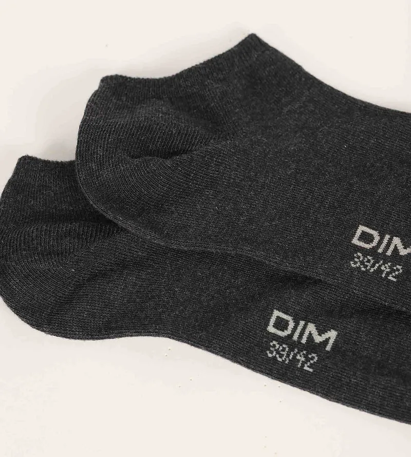 Packung mit 3 Paar kurzen Herrensocken Black Dim Cotton
