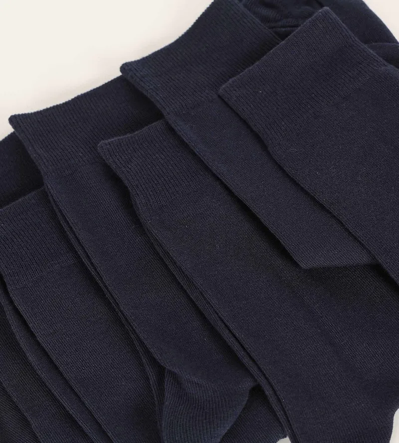 Packung mit 3 Paar Herrensocken aus Navy Blue Dim Cotton