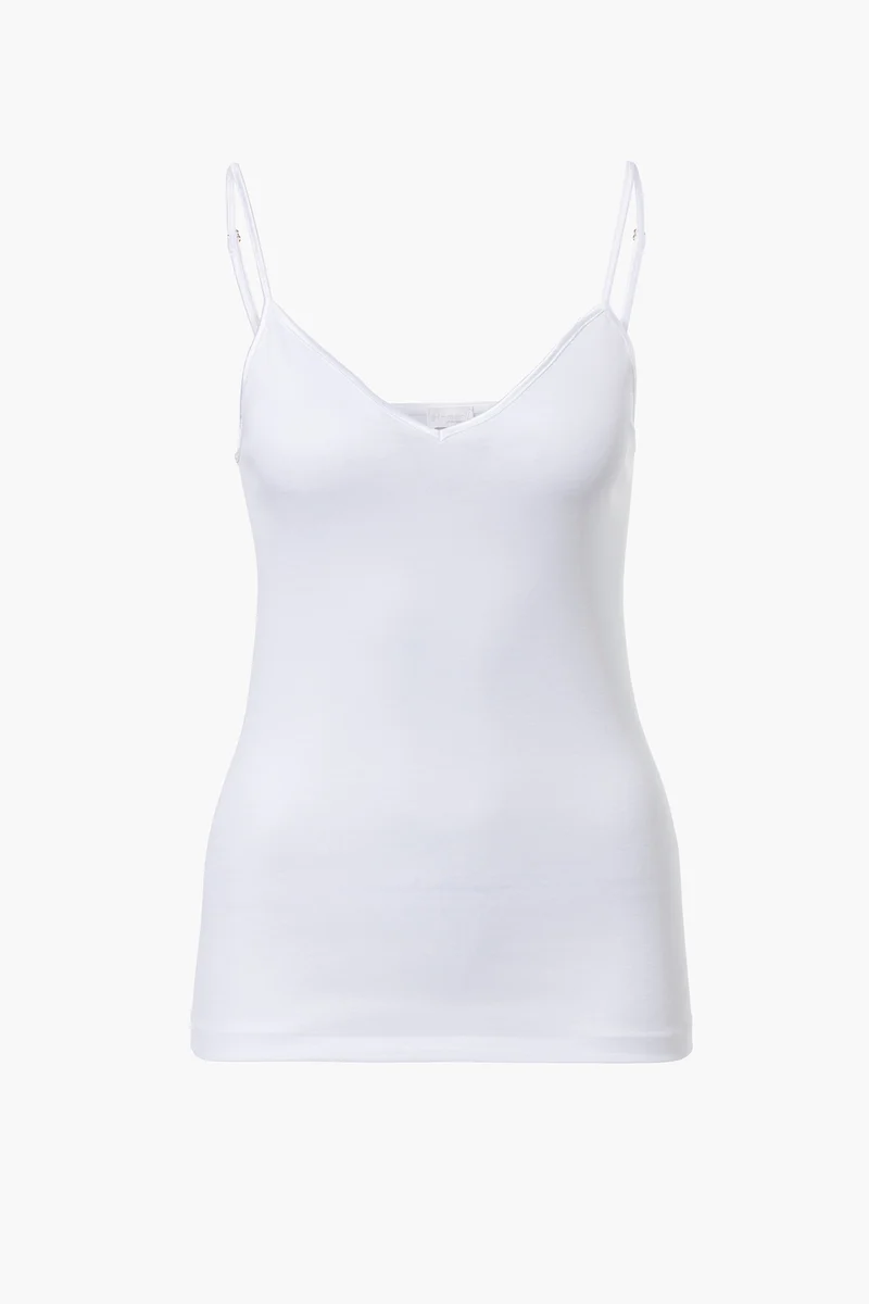 Spaghetti-Top, V-Neck, 266 COTTON DELUXE