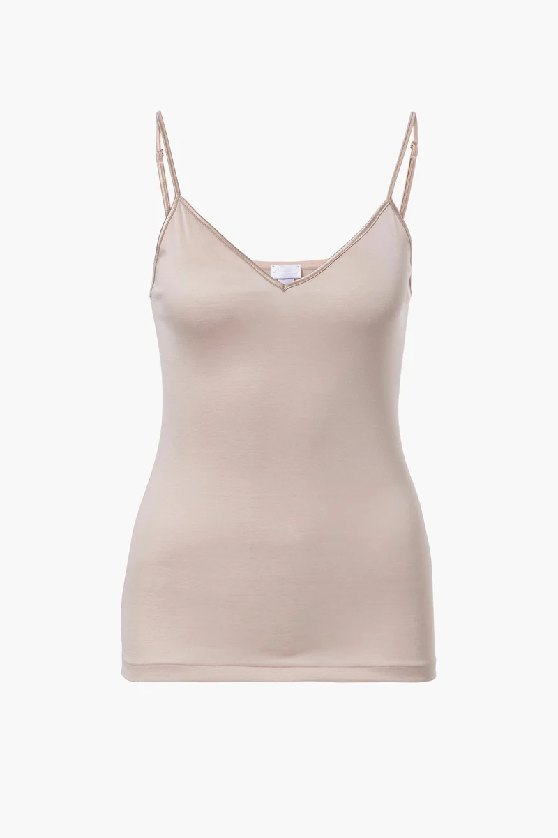 Spaghetti-Top, V-Neck, 266 COTTON DELUXE