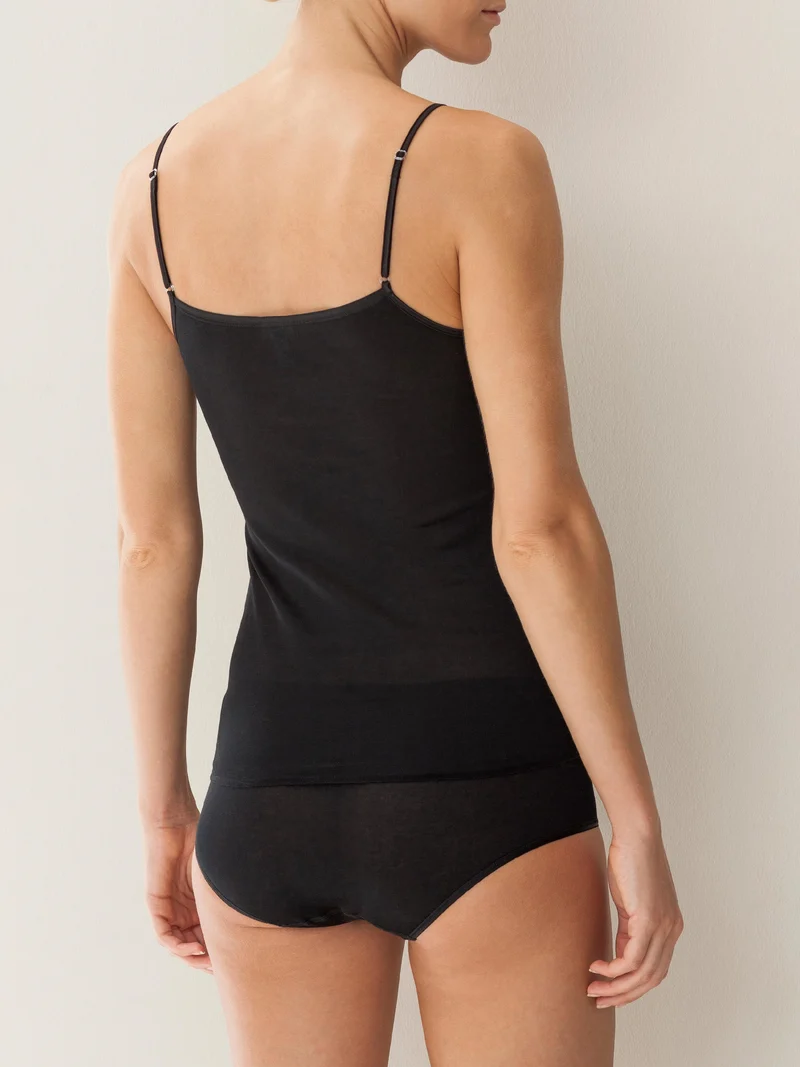Spaghetti-Top, V-Neck, 266 COTTON DELUXE