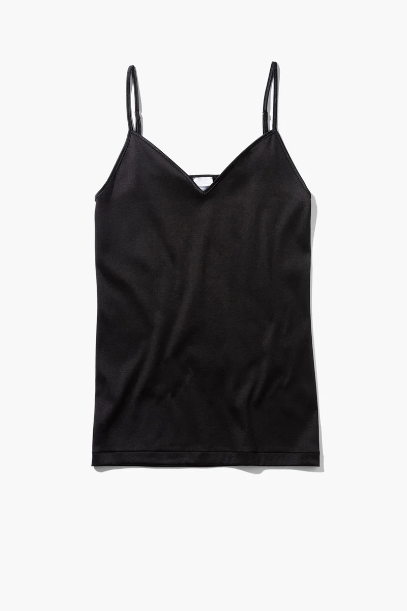 Spaghetti-Top, V-Neck, 266 COTTON DELUXE