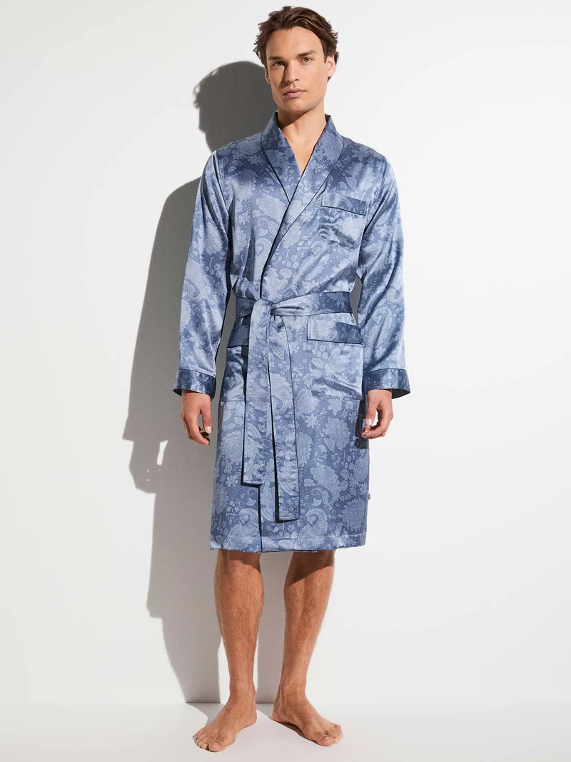 Morgenmantel, Robe Long, 6000 SILK NIGHTWEAR