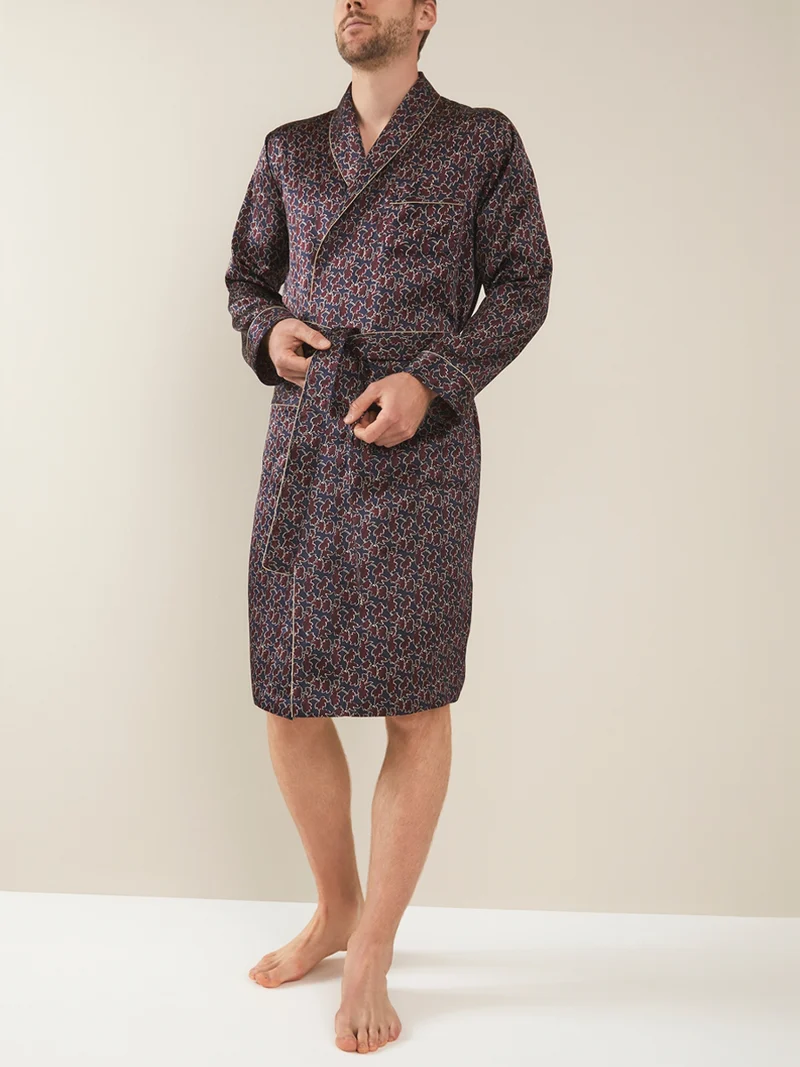 Morgenmantel, Robe Long, 6000 SILK NIGHTWEAR
