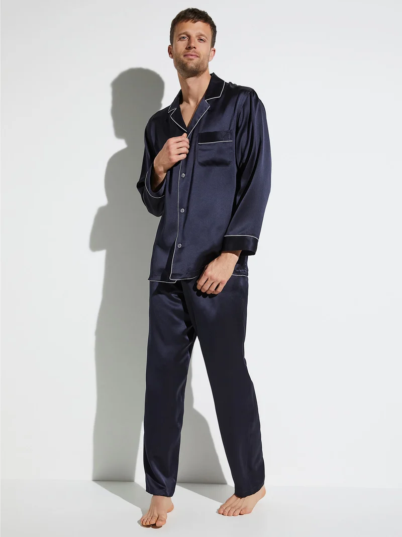 Pyjama, lang, 6000 SILK NIGHTWEAR