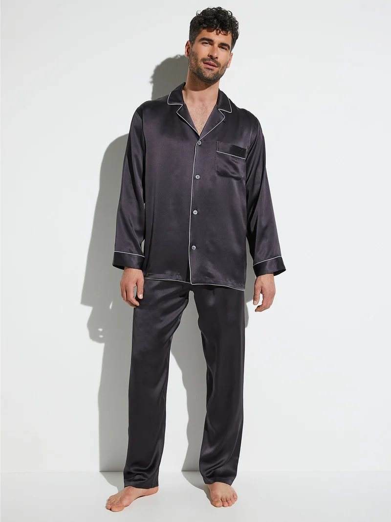 Pyjama, lang, 6000 SILK NIGHTWEAR