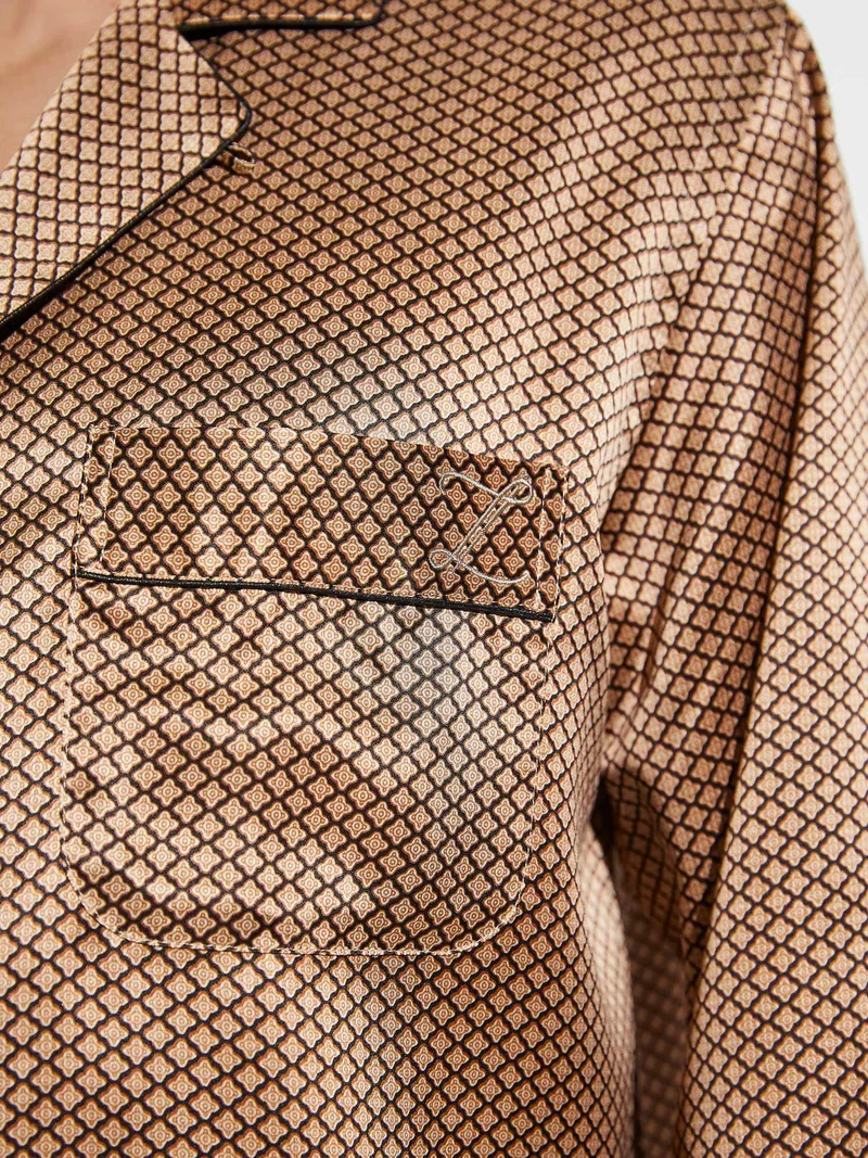 Pyjama, lang, 6000 SILK NIGHTWEAR