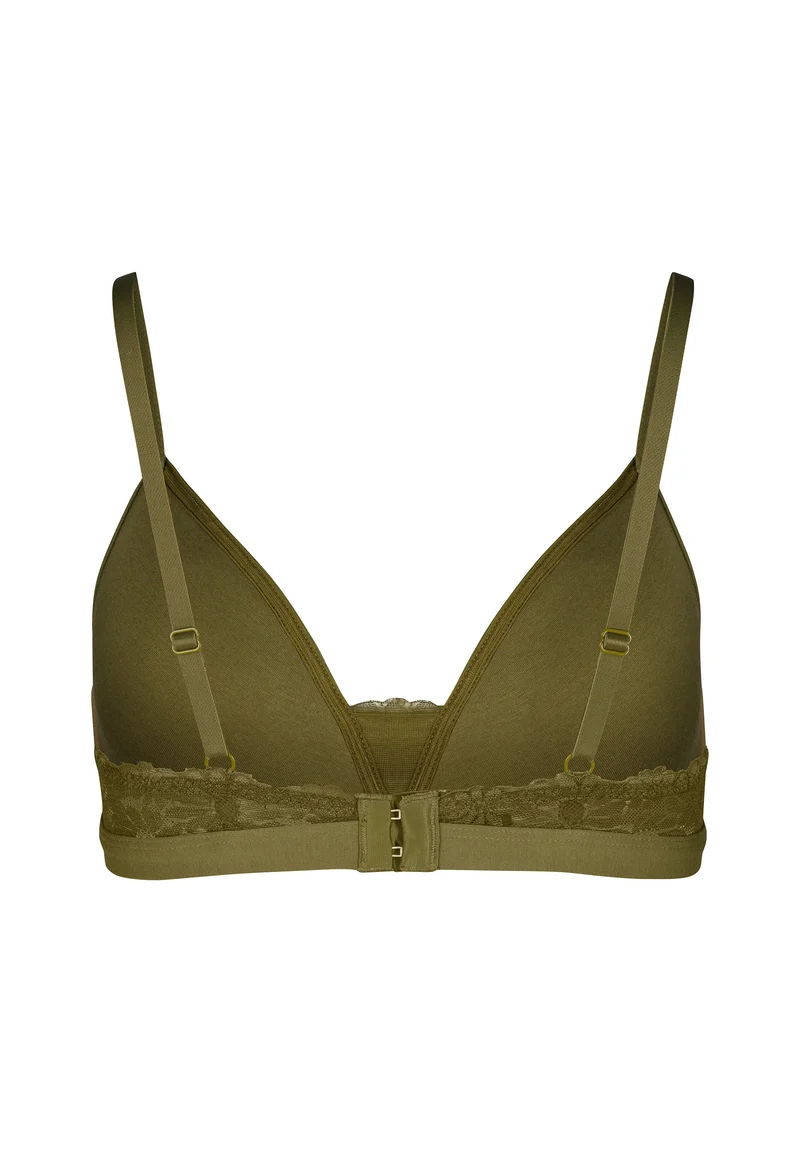 CottonLace Essentials Padded triangle bra | bay leaf 080599-08S475