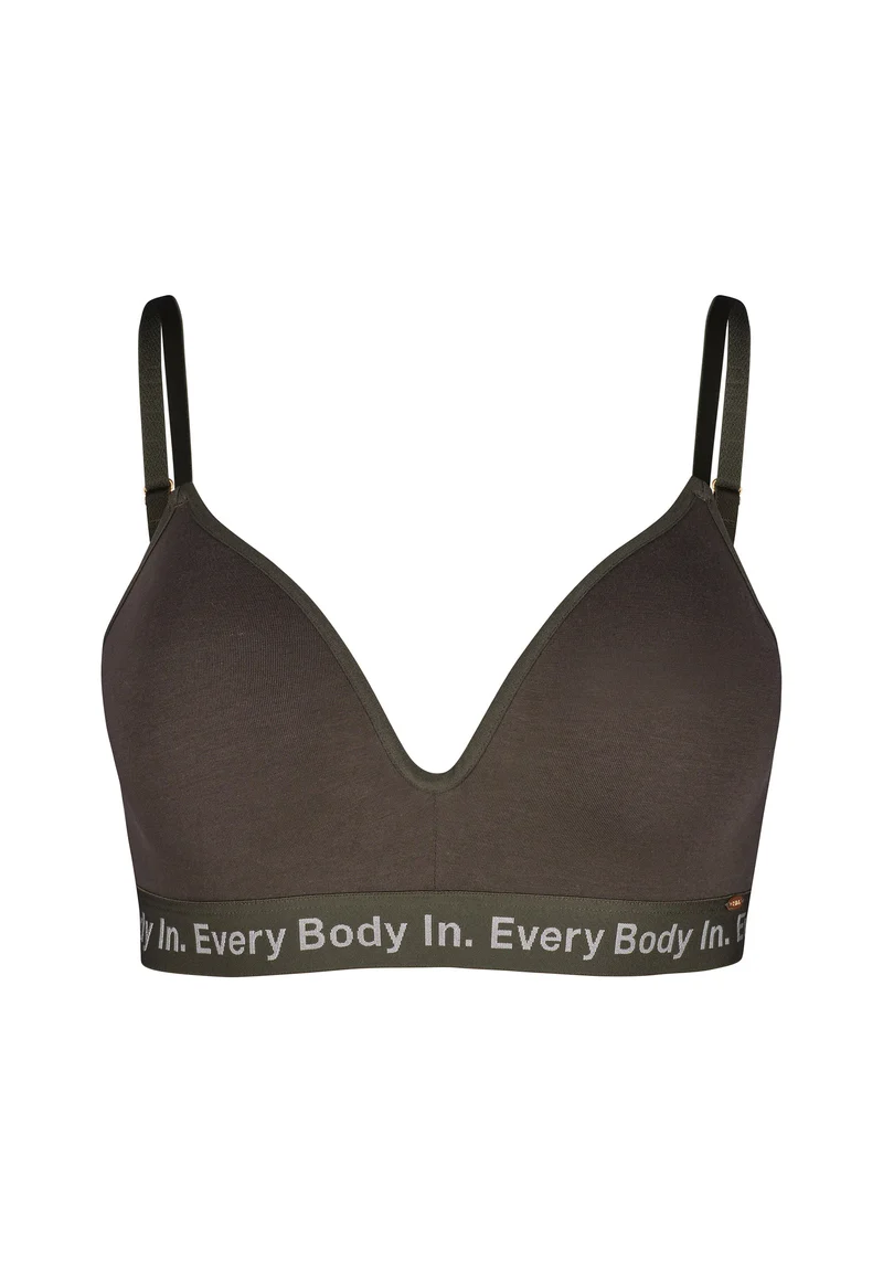 Cotton Elastic Padded triangle bra | fango 080934-08S477