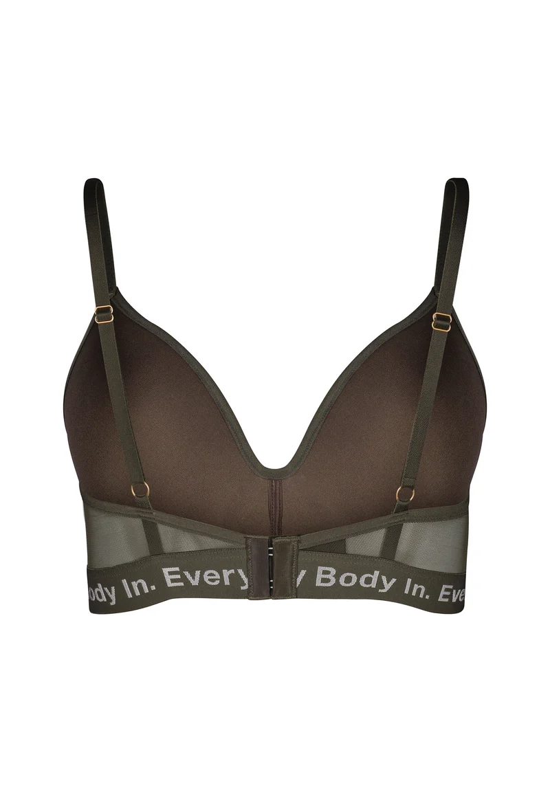 Cotton Elastic Padded triangle bra | fango 080934-08S477