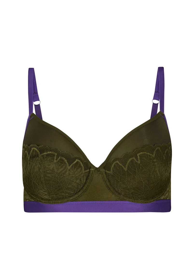 Lace Binding Spacer bra | bay leaf 080926-08S475