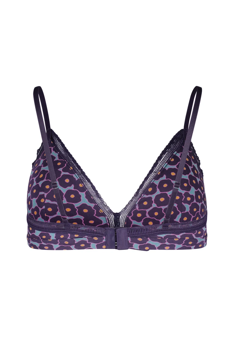 Bamboo Lace Print Soft bra remov. pads | lavender flowers 080938-08S472
