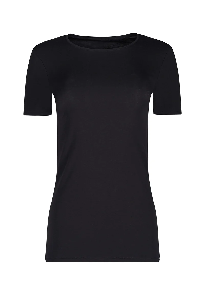 SKINY ADVANTAGE Cotton Stretch Shirt short sleeve | black 087181-087665