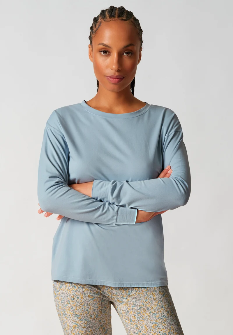 Night In Mix & Match Shirt long sleeve | sterling blue 080775-08A137