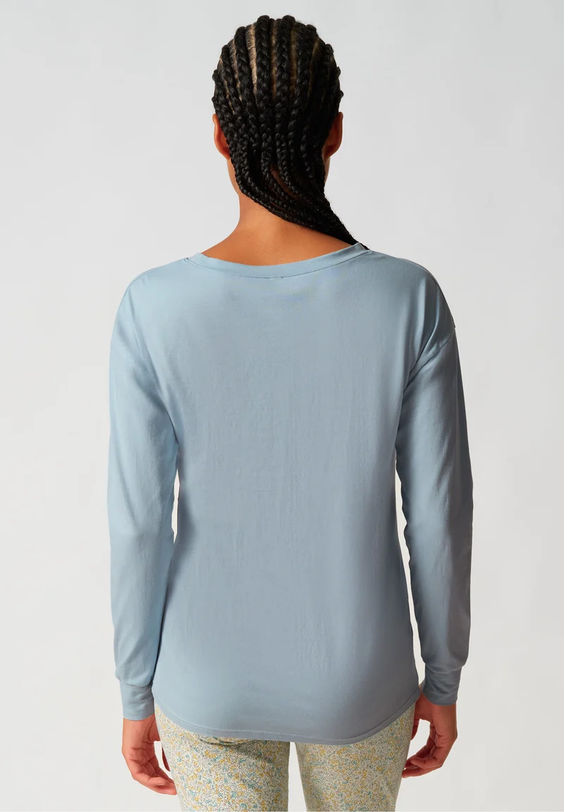 Night In Mix & Match Shirt long sleeve | sterling blue 080775-08A137