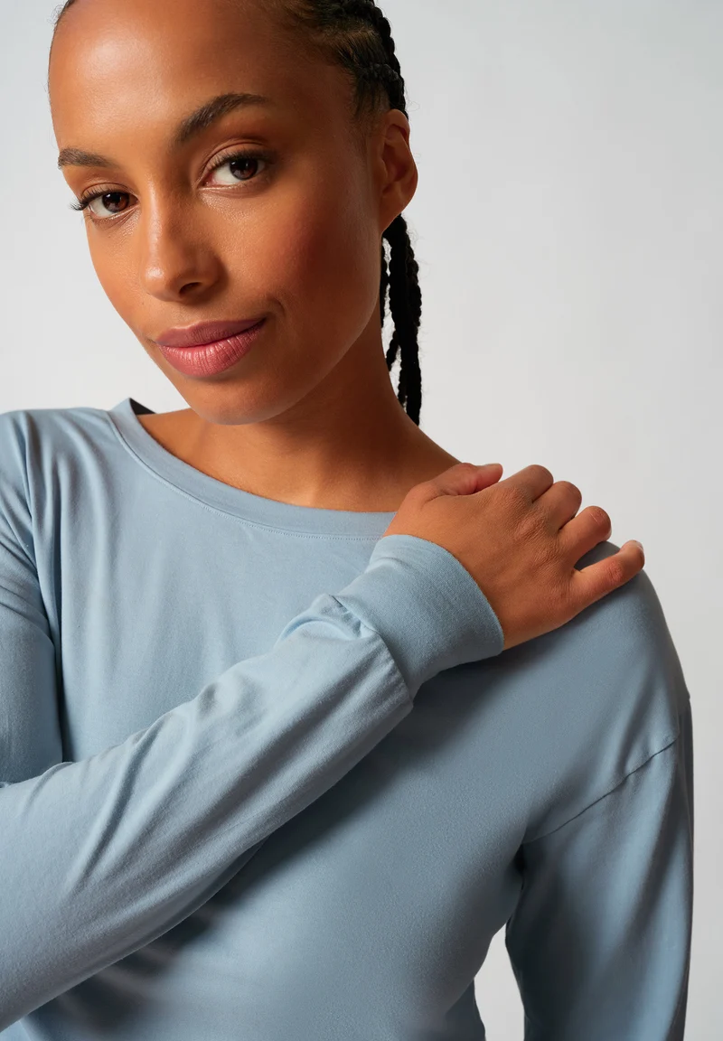 Night In Mix & Match Shirt long sleeve | sterling blue 080775-08A137