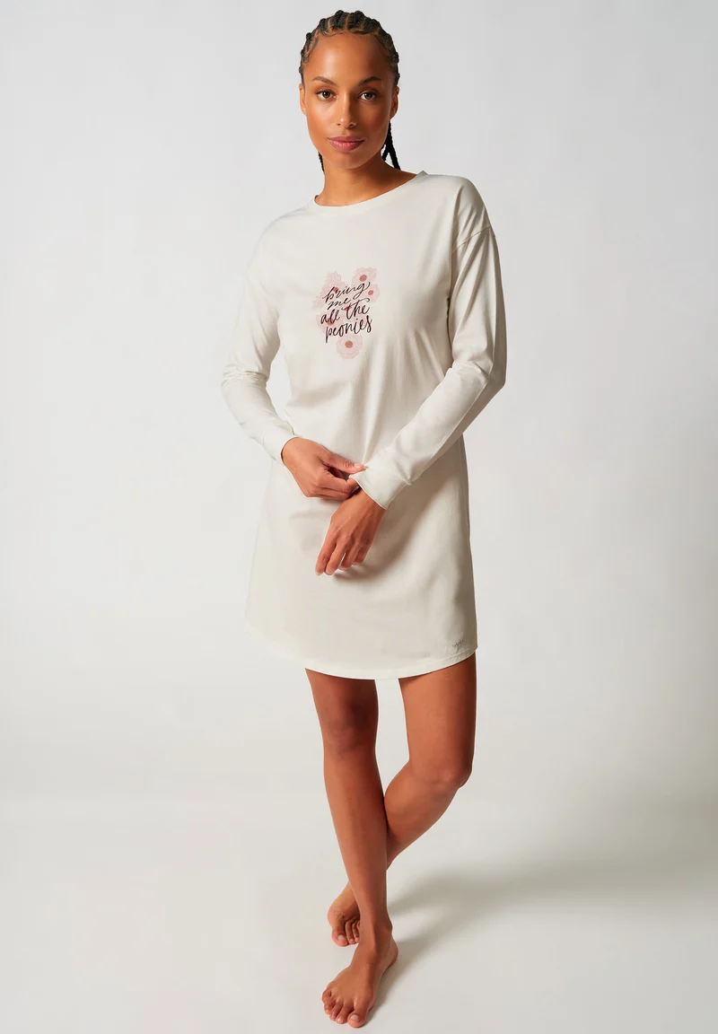 Night In Mix & Match Sleepshirt long sleeve | peony mood 080773-08A208