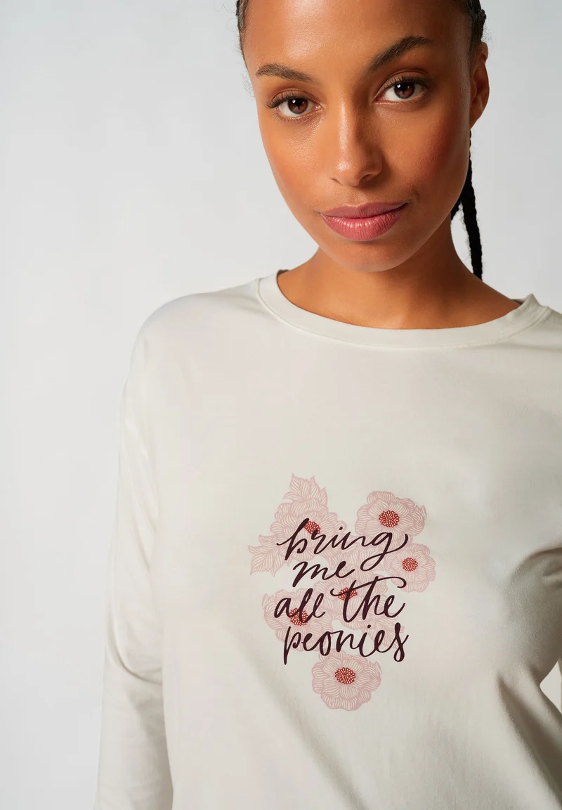 Night In Mix & Match Sleepshirt long sleeve | peony mood 080773-08A208