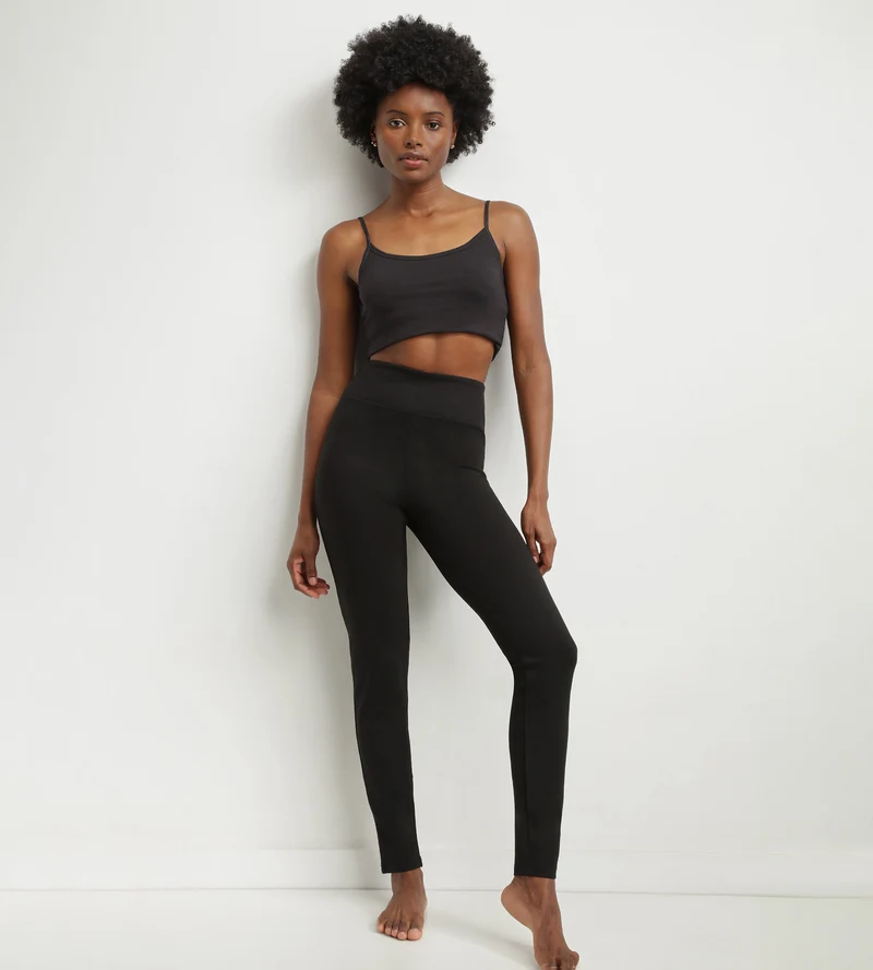 Schwarze Damen-Leggings mit Shaping-Effekt Dim Relax & Go