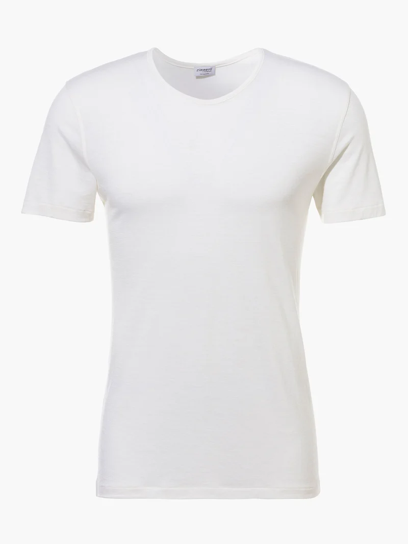 T-Shirt, kurzarm, 710 WOOL & SILK