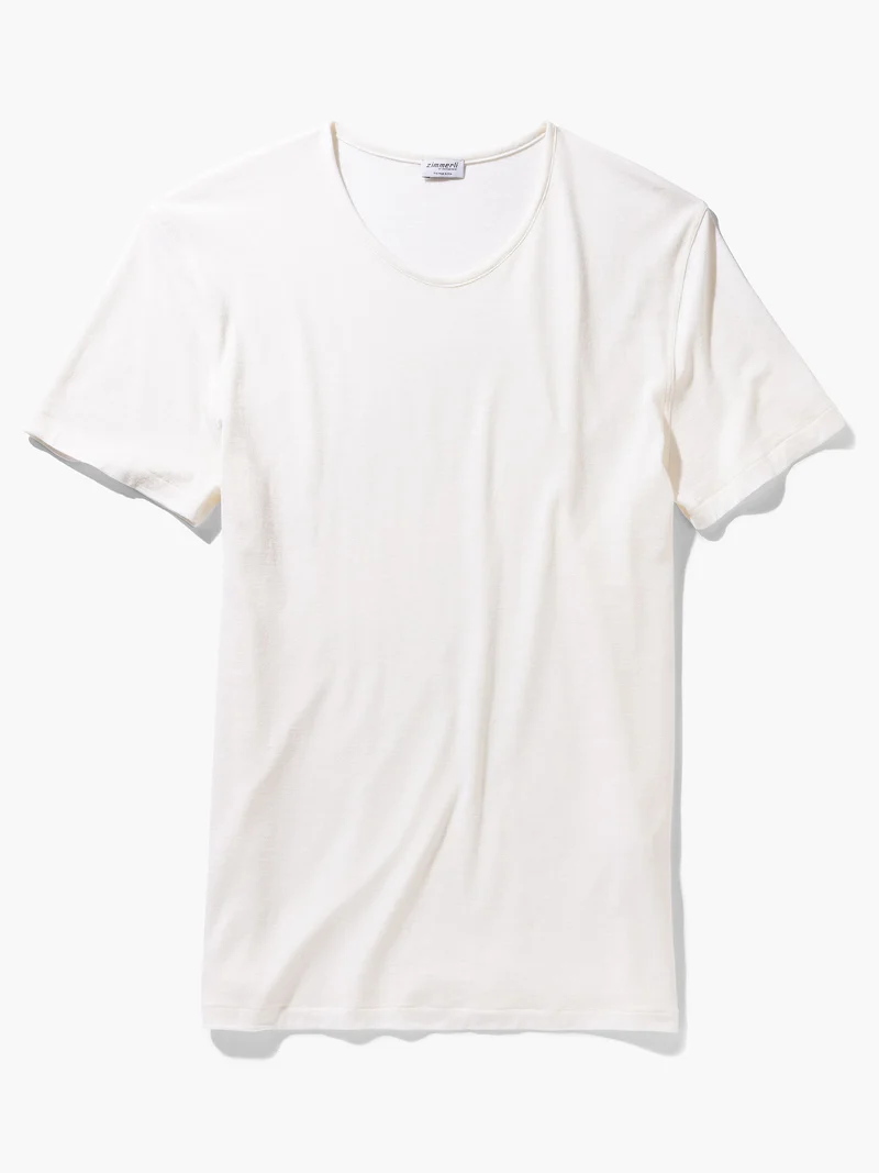 T-Shirt, kurzarm, 710 WOOL & SILK