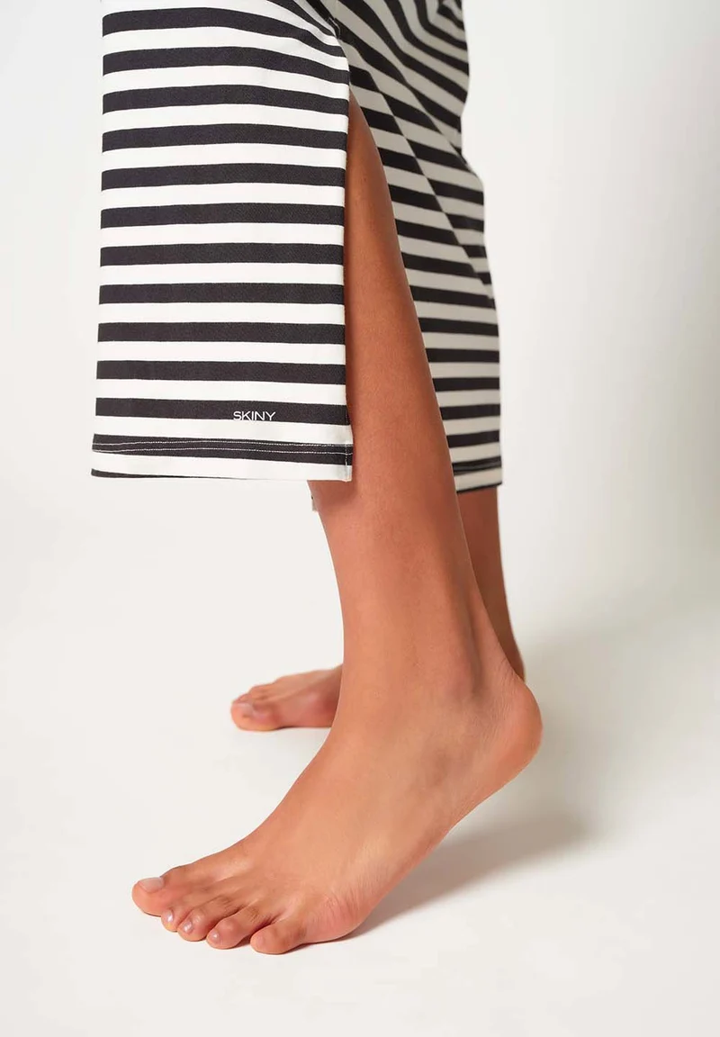 Night In Skiny 04 Sleepshirt long sleeve | yingyang stripes 086989-08S917
