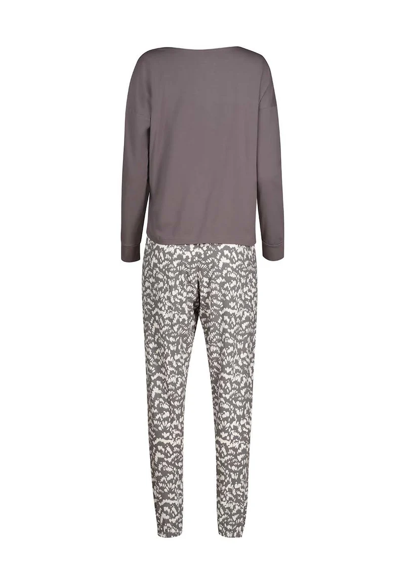 Night In Skiny 01 Pyjama long | volcanic glass 086935-08S929