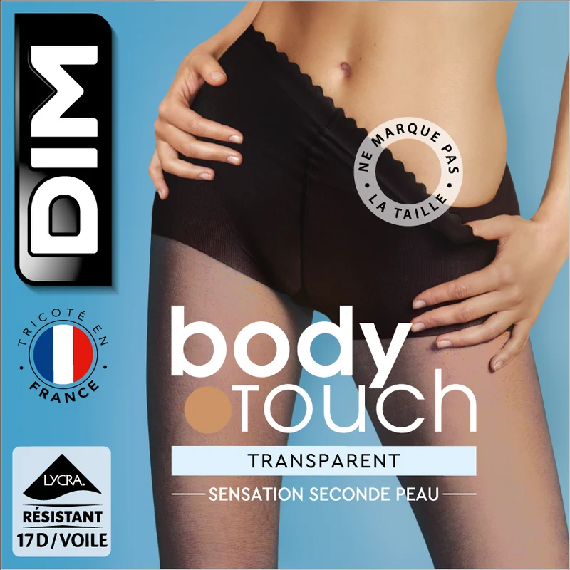 Beige transparente Strumpfhose mit Nude-Effekt 17D - Body Touch