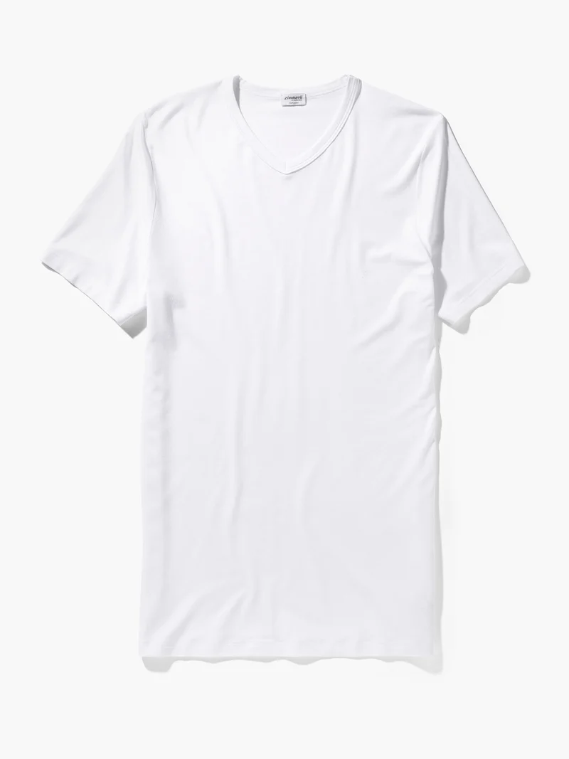 T-Shirt, kurzarm, V-Neck, 700 PURENESS