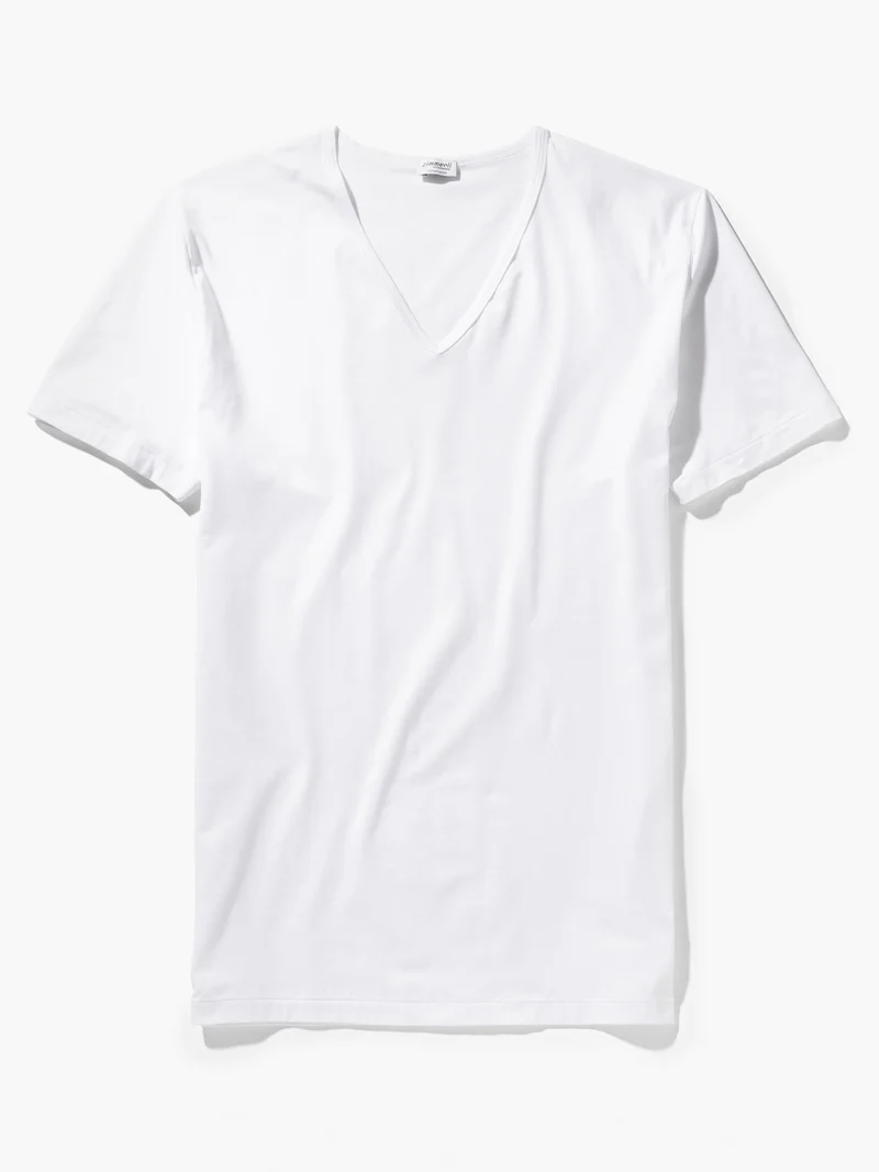 T-Shirt, kurzarm, V-Neck, 172 PURE COMFORT