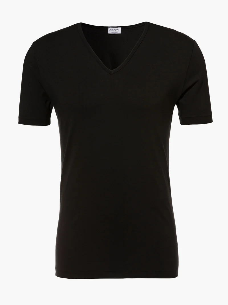 T-Shirt, kurzarm, V-Neck, 172 PURE COMFORT