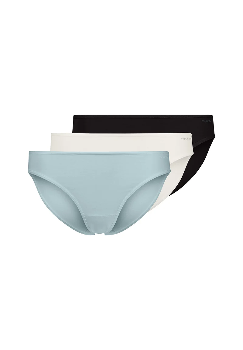SKINY ADVANTAGE Cotton Stretch Bikini briefs 3 pack | sterlingivoryblack selection 087176-08A143