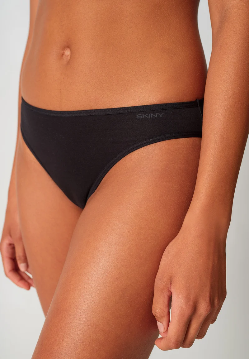 SKINY ADVANTAGE Cotton Stretch Bikini briefs 3 pack | sterlingivoryblack selection 087176-08A143
