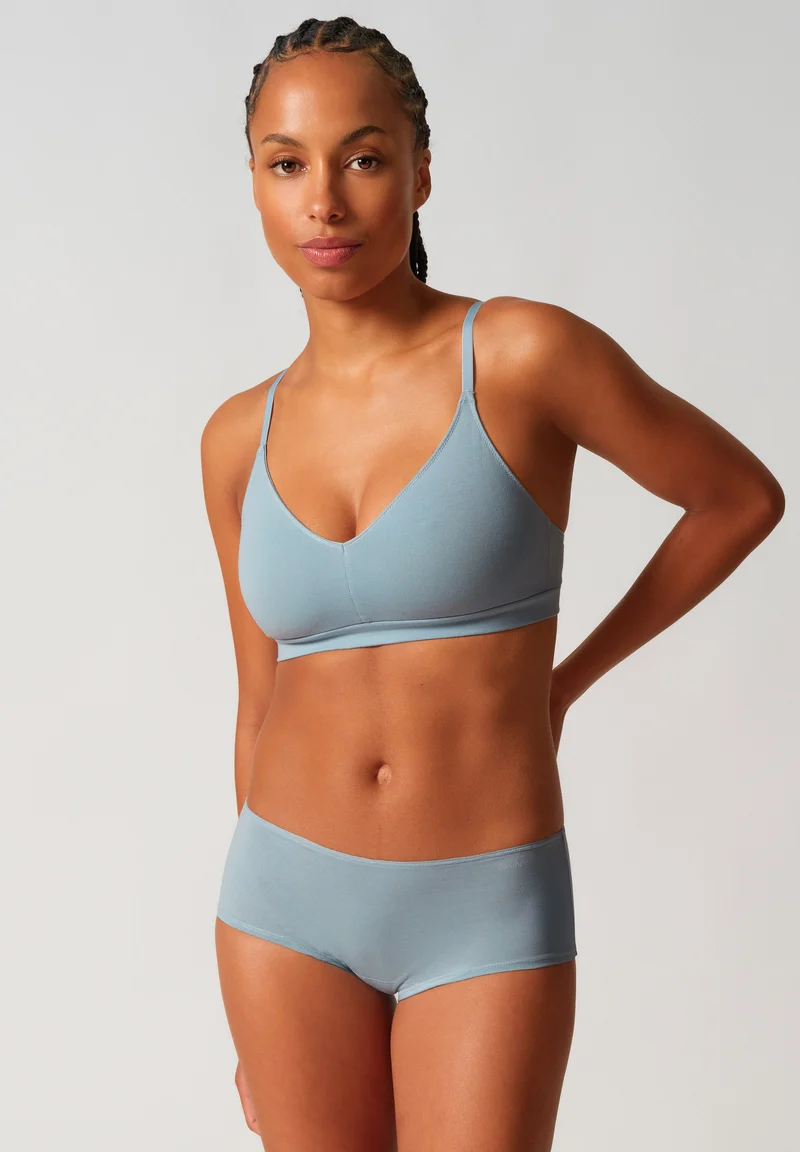 SKINY ADVANTAGE Cotton Stretch Soft bra remov. pads | sterling blue 087109-08A137