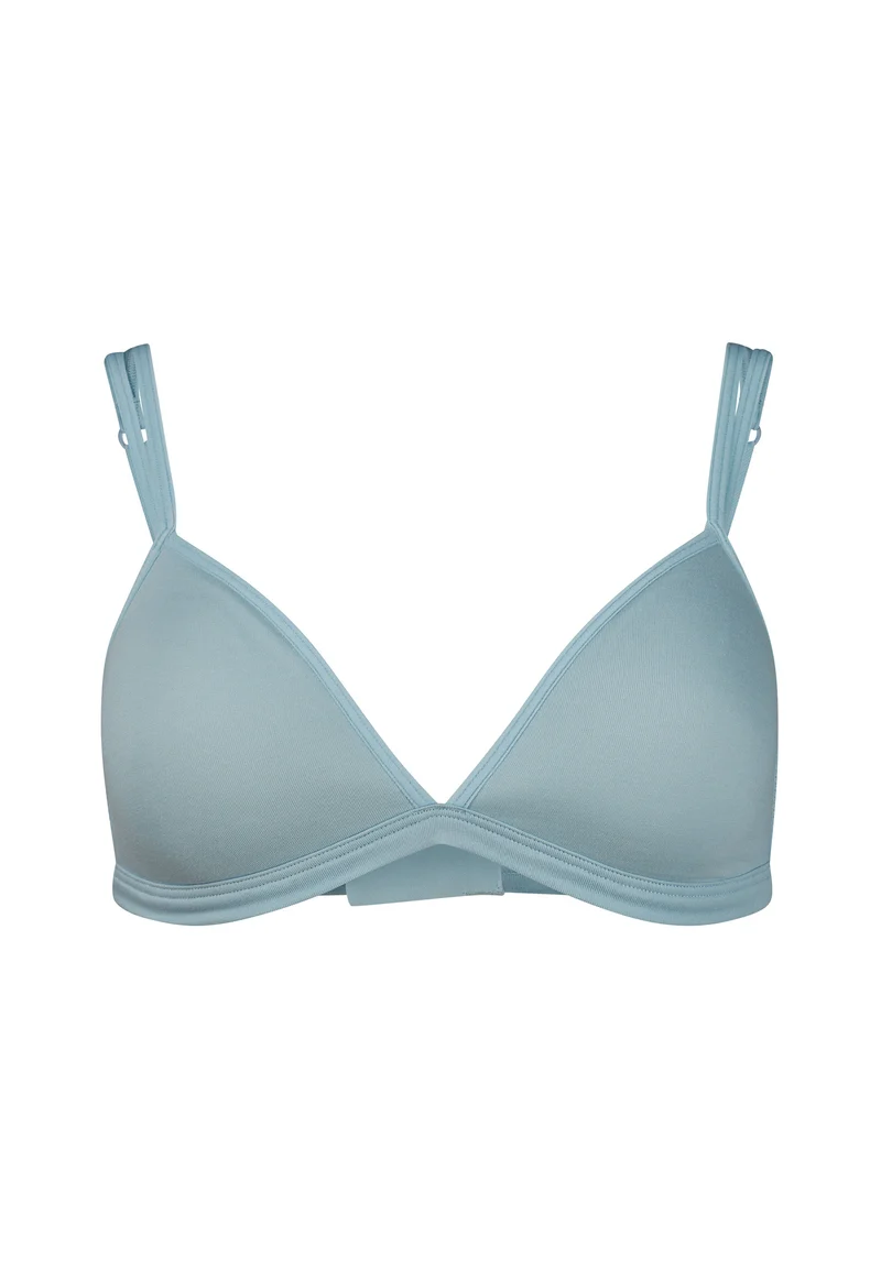 SKINY ADVANTAGE Cotton Stretch Padded triangle bra | sterling blue 087102-08A137