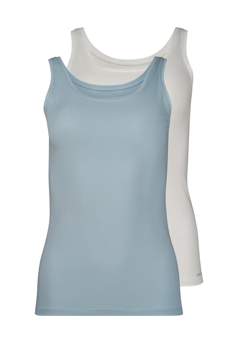 SKINY ADVANTAGE Cotton Stretch Tank top 2 pack | sterlingivory selection 087098-08A138