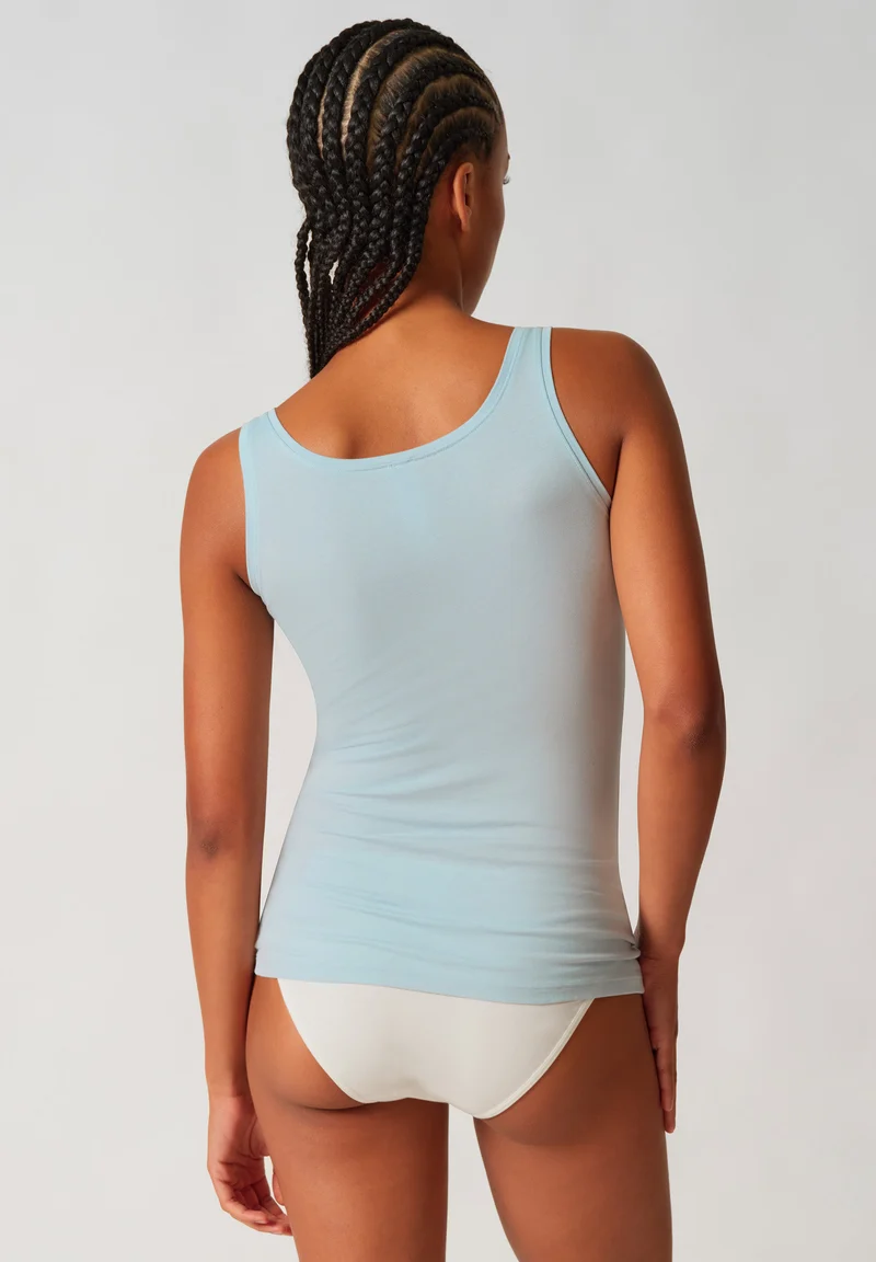 SKINY ADVANTAGE Cotton Stretch Tank top 2 pack | sterlingivory selection 087098-08A138