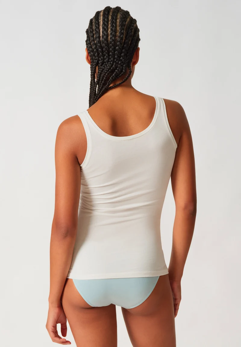 SKINY ADVANTAGE Cotton Stretch Tank top 2 pack | sterlingivory selection 087098-08A138