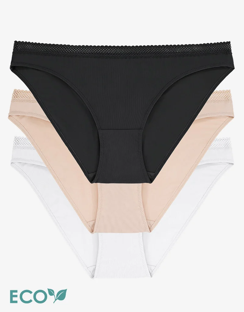 Dorina Zanna 3 Pack Classic Brief Black/Beige