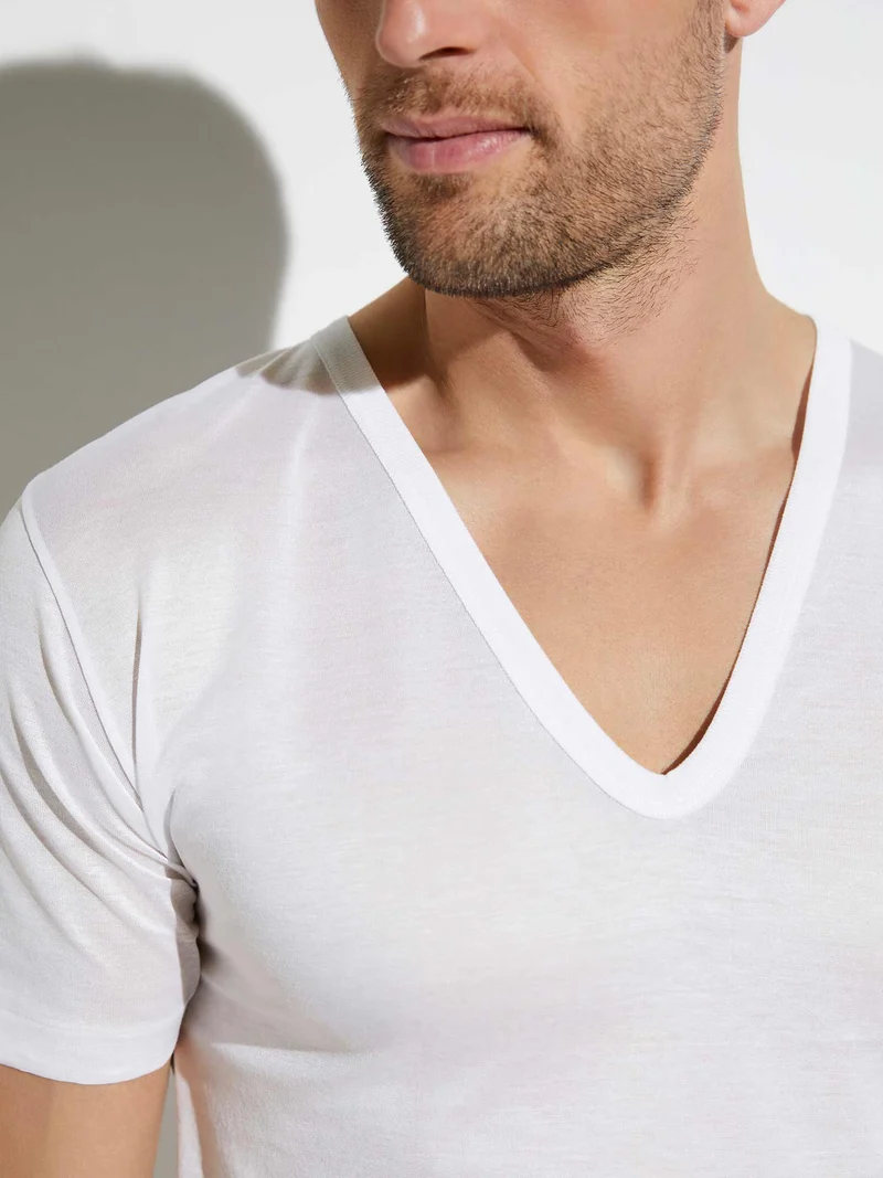 T-Shirt, tiefer V-Ausschnitt, 252 ROYAL CLASSIC