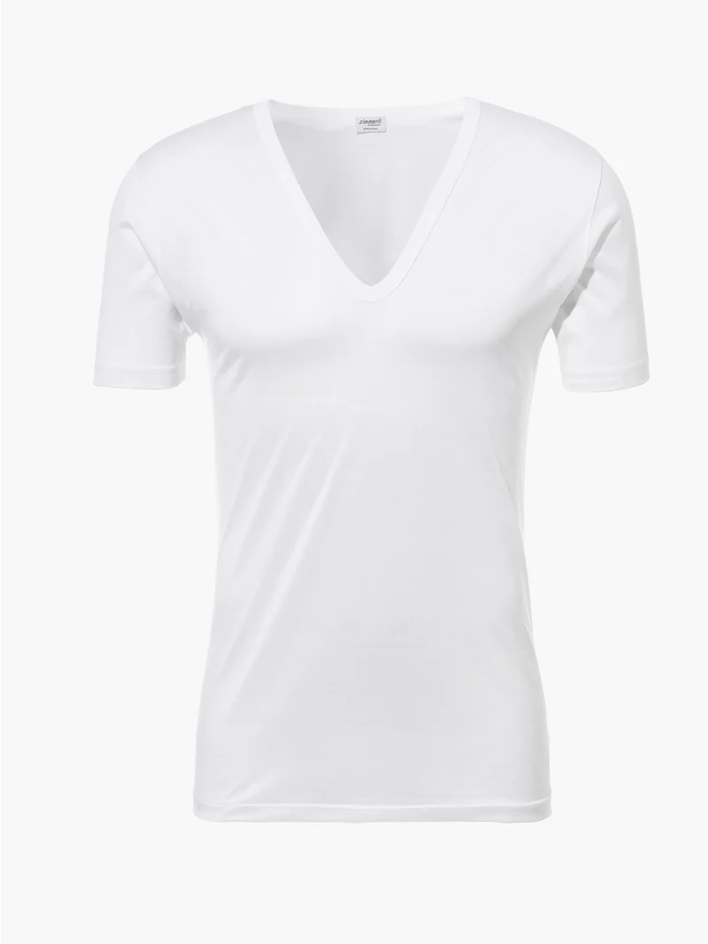 T-Shirt, tiefer V-Ausschnitt, 252 ROYAL CLASSIC