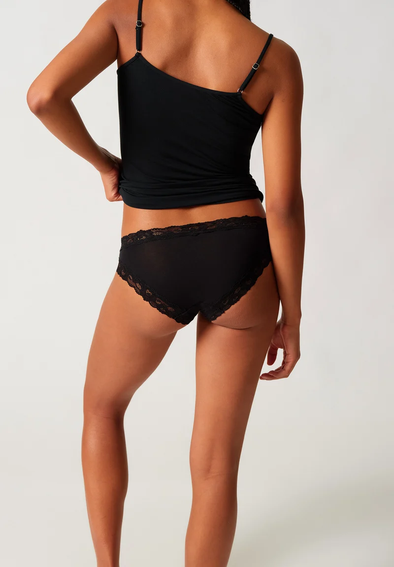 SKINY ADVANTAGE Modal Lace Bikini briefs 2 pack | black 087429-087665