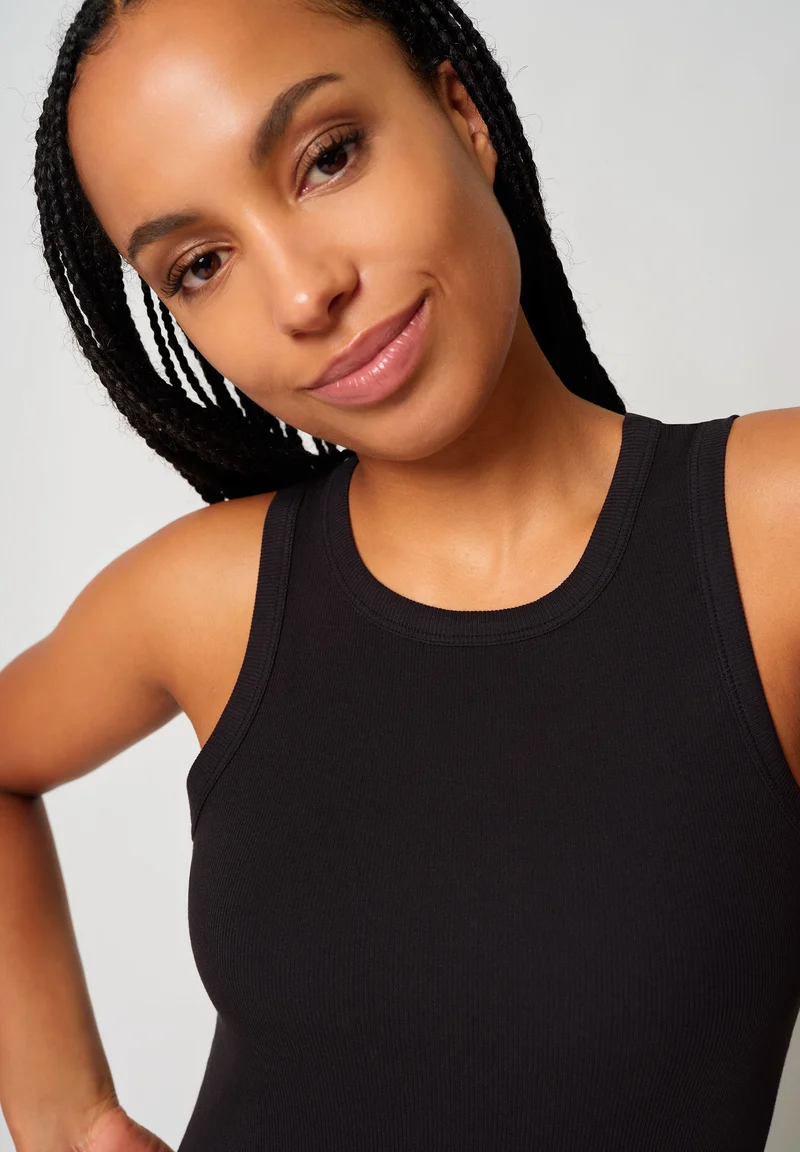 Rib Tops Tank top | black 087490-087665
