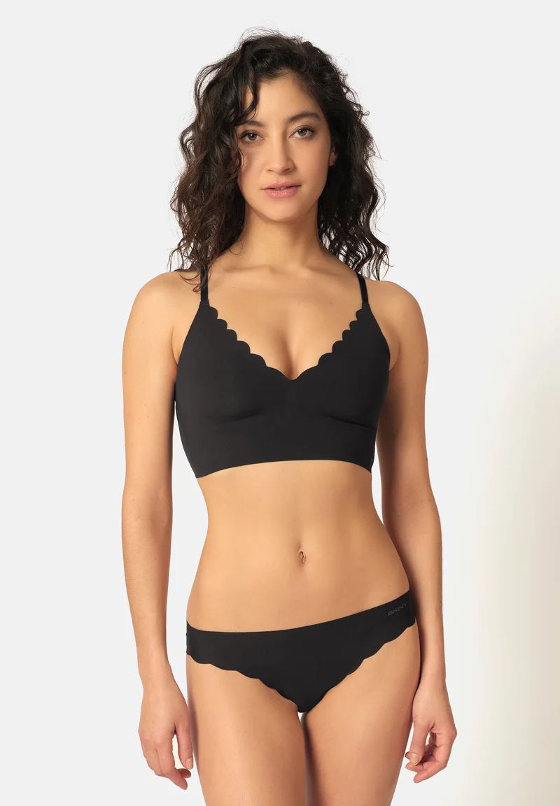 Micro Essentials Crop top remov. pads | black 084272-087665