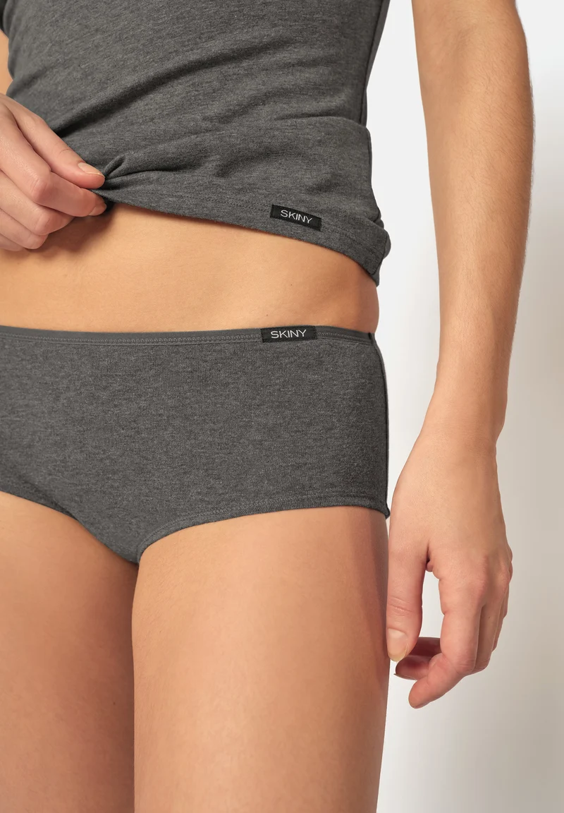 Cotton Advantage Panty 2 pack | anthra melange 082654-089599