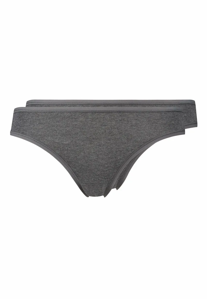 SKINY ADVANTAGE Cotton Stretch Bikini briefs 2 pack | anthra melange 087088-089599
