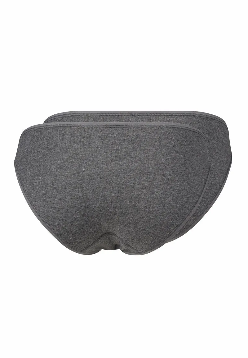 SKINY ADVANTAGE Cotton Stretch Bikini briefs 2 pack | anthra melange 087088-089599
