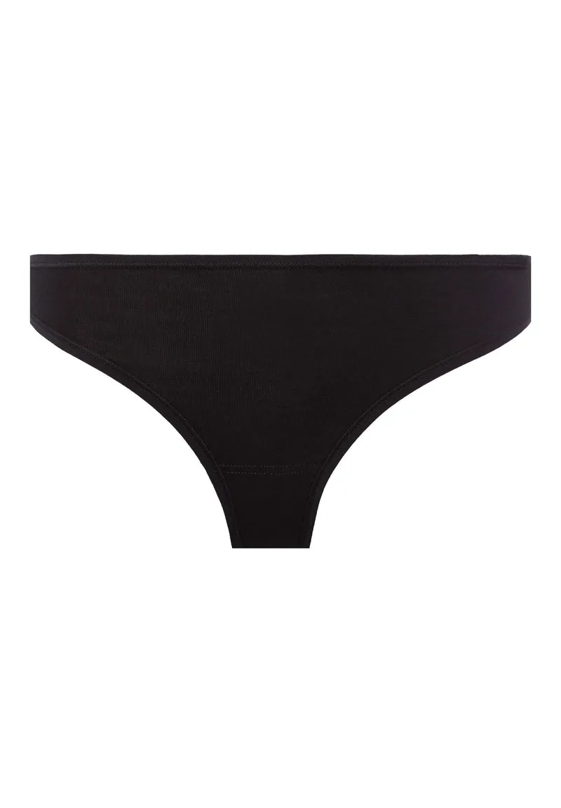 SKINY ADVANTAGE Cotton Stretch Thong 2 pack | black 087087-087665